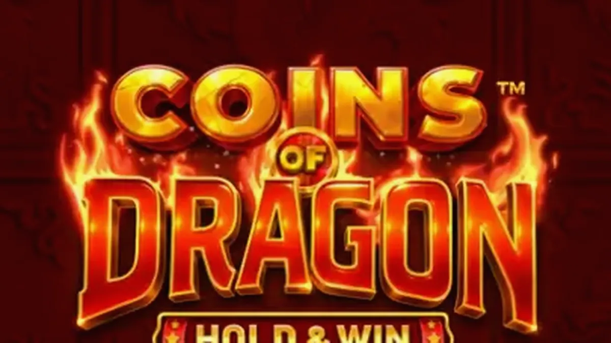 Tampilan visual slot Coins of Dragon dengan latar belakang naga dan koin emas.